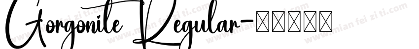 Gorgonite Regular字体转换
